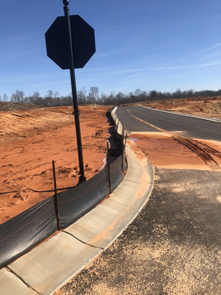 silt fence installation